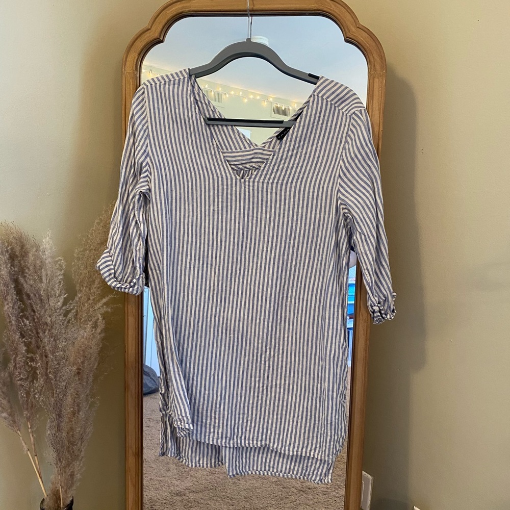 Stripe Shirt Dress